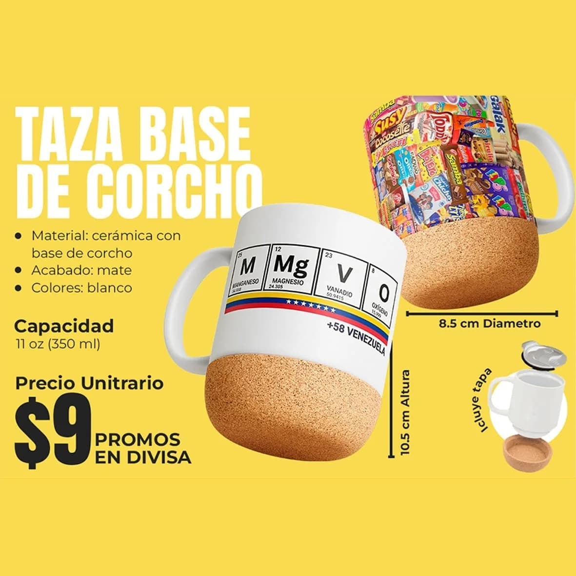 Taza de Base de corcho