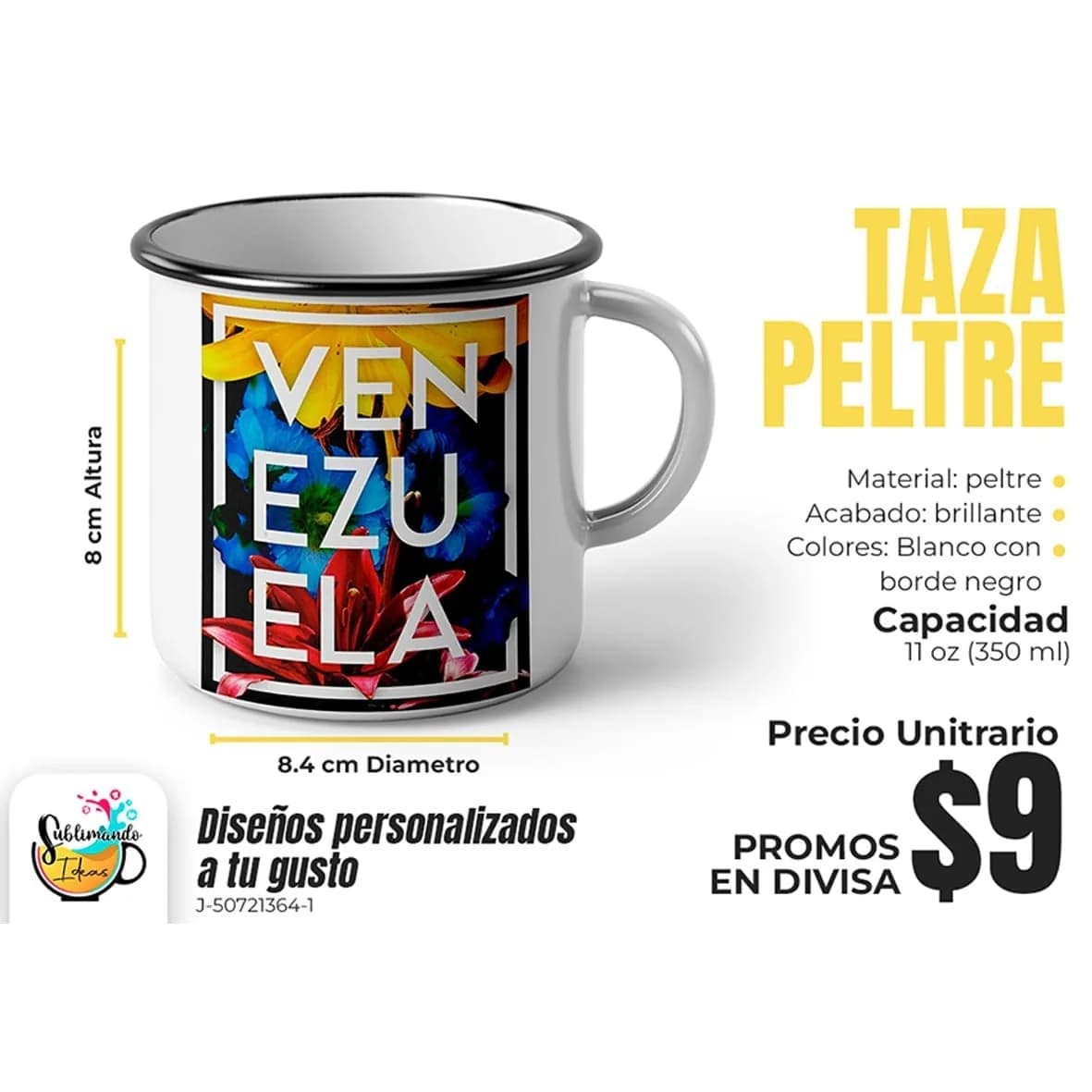 Taza de Peltre